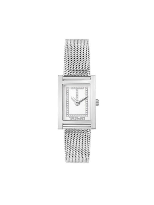 Trussardi T-Strict Watch with Metal Bracelet Silver