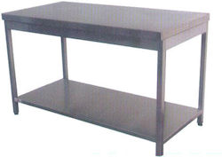 Inoxcon Ανοξείδωτο Τραπέζι Μ88xΒ70xΥ86cm