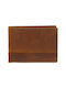 Lavor Men's Leather Wallet with RFID Coffee Open