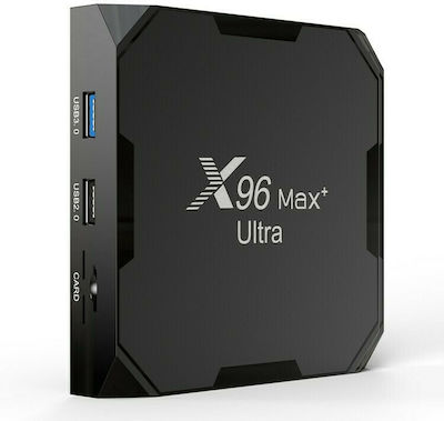 TV Box X96 Max Plus Ultra 4K UHD with WiFi USB 2.0 / USB 3.0 4GB RAM and 32GB Storage Space with Android 11.0 Operating System