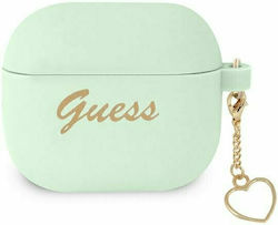 Guess Charm Silicone Case Green for Apple AirPods 3
