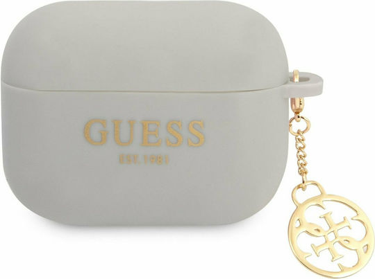 Guess Charm Case Silicone in Gray color for Apple AirPods Pro
