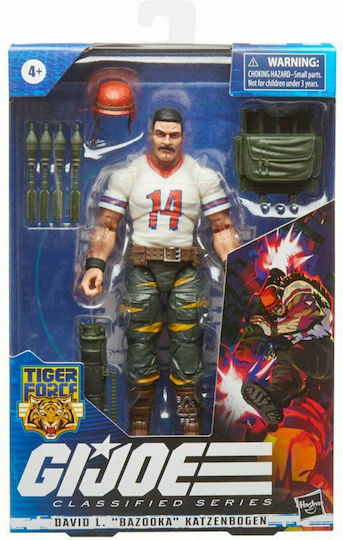 Action Figure GI Joe: Classified Series Tiger Force: David L. Bazooka Katzenbogen for 3+ years Years 15cm.