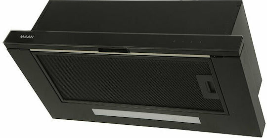 Maan Corona 2 Touch 60 Συρόμενος Απορροφητήρας 60cm Μαύρος