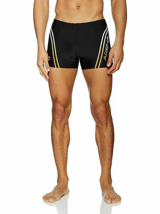 Arena Herren Badebekleidung Shorts Schwarz Gestreift