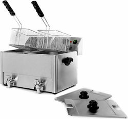 Hurakan Fryer Electrică Double 6.5kW Capacity 2x8lt 60.5x46.5x38cm FT88N