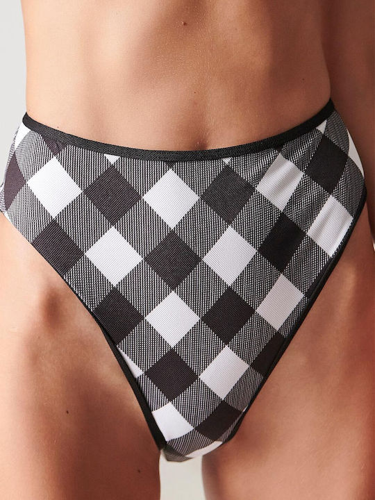 Blu4u Bikini Slip Ψηλόμεσο Μαύρο