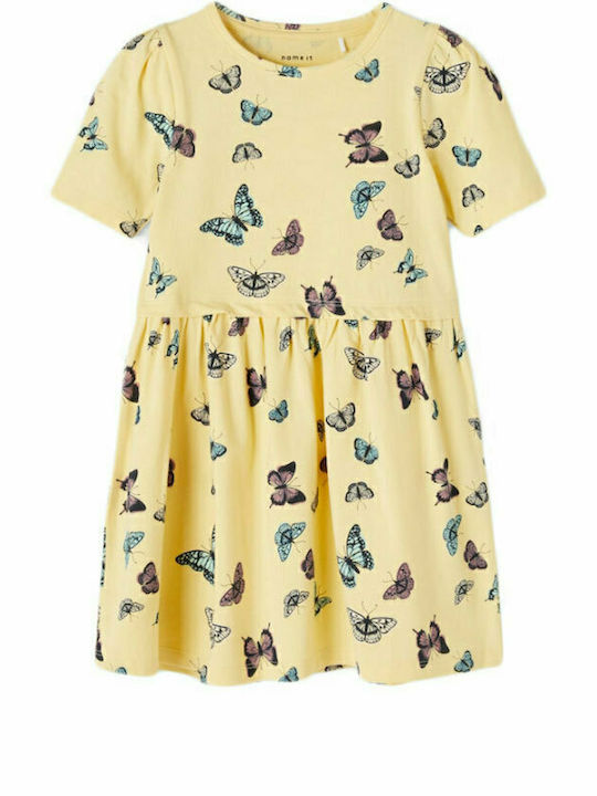 Name It Kids Dress Short Sleeve Yellow