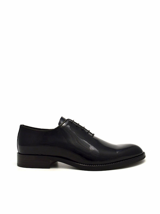Herrenschuhe aus Lackleder Schwarz