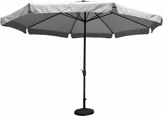 Round Metal Grey Parasol Φ4m