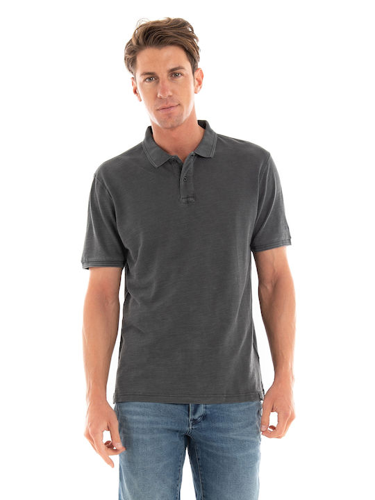 Gabba Men's Short Sleeve Blouse Polo Black