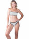 Trägerloses Bikinioberteil B-Cup Weiß
