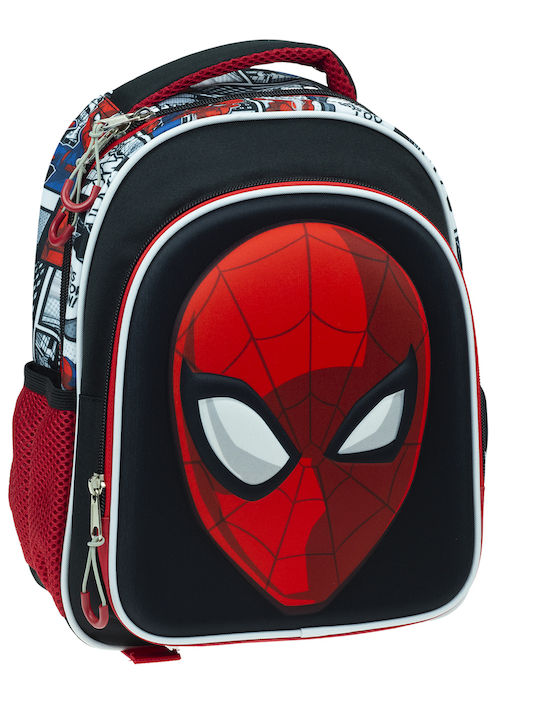 Gim Spiderman School Bag Backpack Kindergarten Red with Water Bottle Holder 12Liters