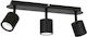 Luminex Demia Triple Spot GU10 Black