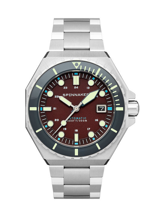 Spinnaker Dumas Watch Automatic with Silver Metal Bracelet