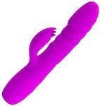 Pretty Love Melanie Vibrator Kaninchen Vibrator mit Schubkraft BI-014863 Purple