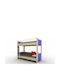 Lan Kids Bed Bunk Single Blue for Mattress 90x200cm
