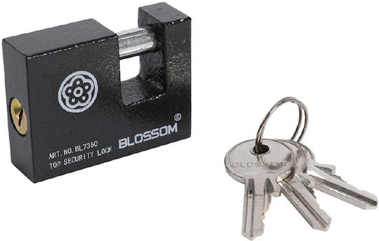 Blossom BL7390 Steel Padlock Monoblock with Key 90mm 1pcs