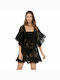 Ysabel Mora Women's Mini Dress Beachwear Black