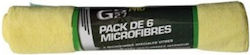 GS27 Car Microfiber Cloths Yellow 40x40cm 6 Pieces