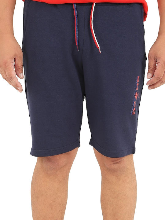 Beverly Hills Polo Club Men's Athletic Shorts Navy Blue