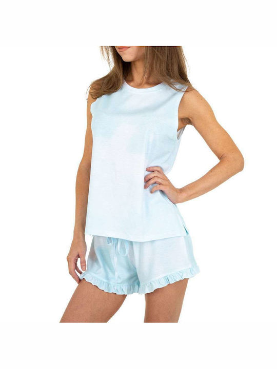 Σετ μπλούζα και σορτς JCL KL01634 L Blue