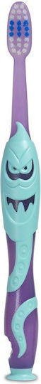 Elgydium Kids Monster Souple Soft Baby Toothbrush for 2+ Years Purple/Green