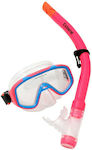 Pink Diving Mask and Snorkel Set