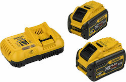 DEWALT Σετ 2 Μπαταριών Εργαλείου Λιθίου 54V με Φορτιστή DCB118Y2T