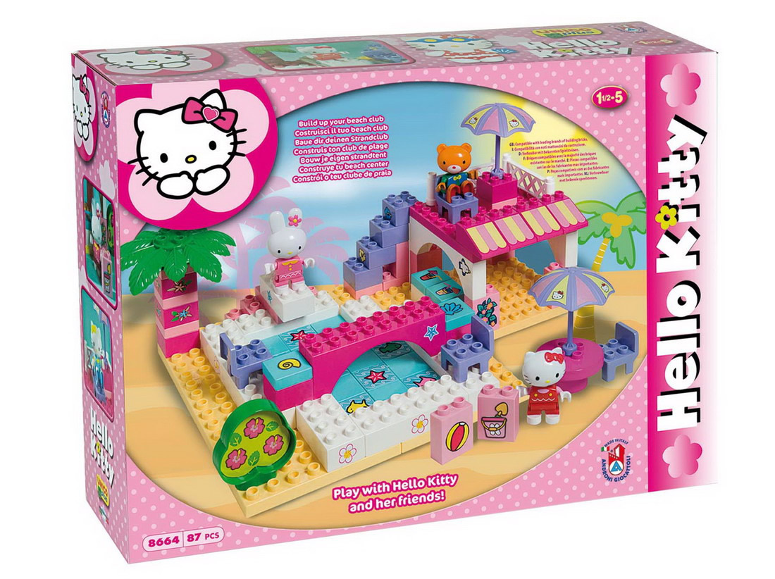 Unico Plus Blocuri Hello Kitty pentru 1.5 - 5 Ani 87buc 8664-00ΗΚ