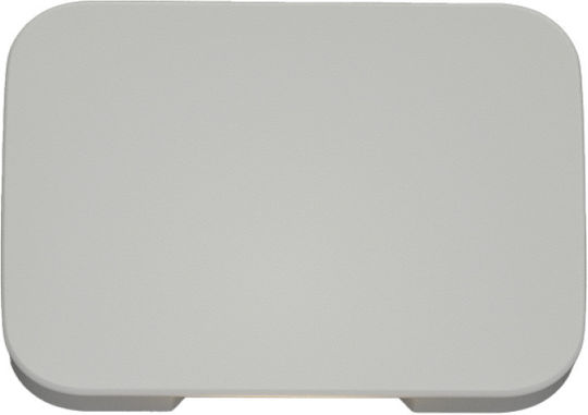 Inlight Wandmontierte Außen-Deckenleuchte LED IP65 1W mit Warmweiß Licht 7x5x7εκ.