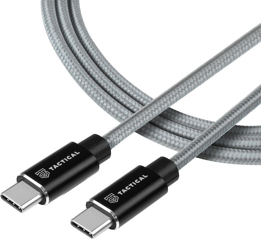 Tactical Fast Rope Kevlar Braided USB 2.0 Cable USB-C male - USB-C 100W PD Γκρι 2m 57983104170