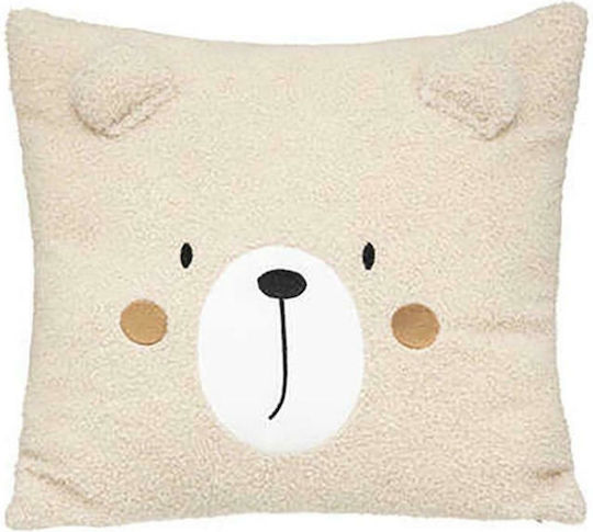 Atmosphera Kids Decorative Pillow Teddy Bear Beige 40x40cm