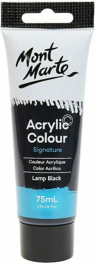 Mont Marte Signature Acrylic Colour Ακρυλικό Χρώμα Ζωγραφικής 32 Lamp Black 75ml