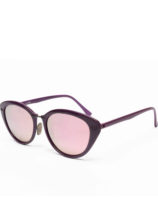 Mohiti 4250 Sonnenbrillen mit Purple Rahmen und Lila Polarisiert Spiegel Linse