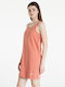 Summer Mini Athletic Dress Sleeveless Orange