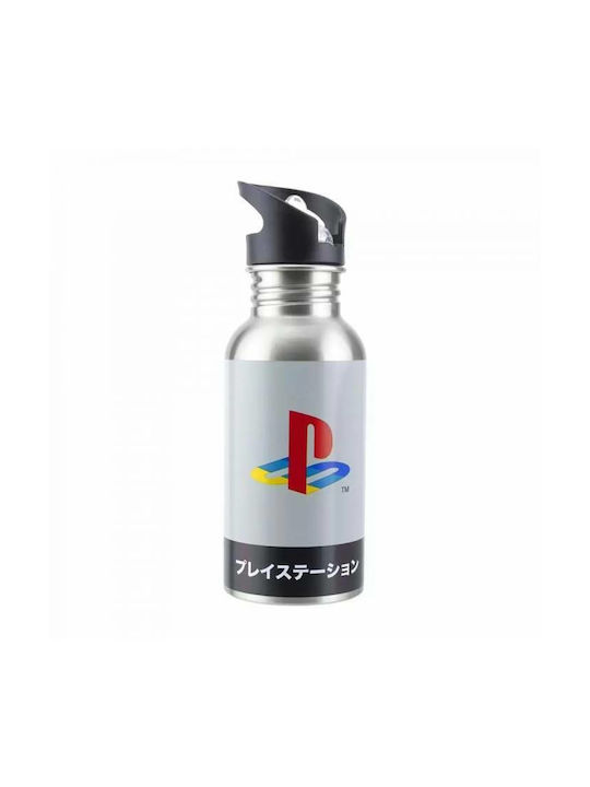 Paladone Playstation Sticla de apa Din aluminiu 500ml Argintiu Paladone Playstation Sticla de apa Din aluminiu 500ml Argintiu