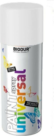 Biodur Spray Vopsea Alb RAL9003 400ml