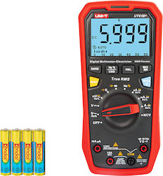UNI-T UT139C CAT III 600V UT139 Series True RMS Digital Multimeter with Frequency,NCV,Resistance, Voltage,Temperature measurement,Red/Grey