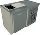 Inoxcon Commercial Refrigerator with 1 Door L84xD80xH93cm