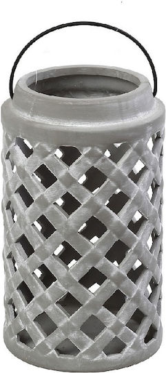 Espiel Laterne Keramik Gray 15x15x25cm 1Stück