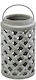 Espiel Tabletop Ceramic Lantern Gray 17.5x17.5x30.5cm