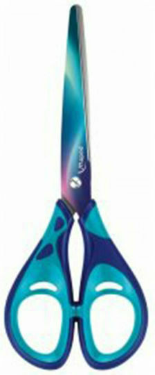 Maped Nightfall Scissors for Crafts 16cm with Metallic Blade Blue