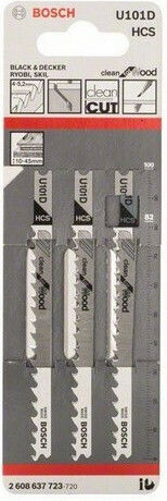 Bosch 2608637723 Blade for Wood 3pcs