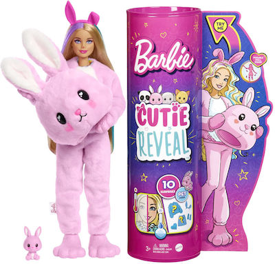 Barbie Κούκλα Cutie Reveal Λαγουδάκι για 3+ Ετών