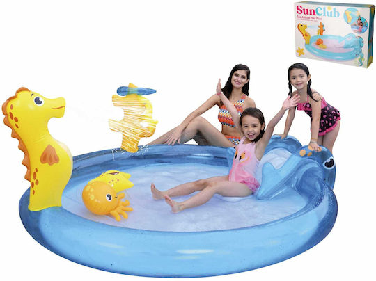 Sunclub Παιδική Στρογγυλή Πισίνα 125lt Φουσκωτή 200x40εκ.
