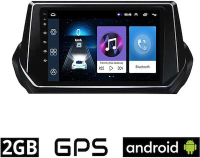 Ηχοσύστημα Αυτοκινήτου για Peugeot 2008 / 208 2020+ (Bluetooth/USB/AUX/WiFi/GPS) με Οθόνη Αφής 9"