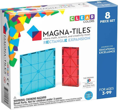 Magna-Tiles Μαγνητικό Παιχνίδι Κατασκευών Rectangle Expansion Magna Tiles για Παιδιά 3+ Ετών