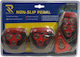 Car Pedal Set Non Slip Universal Black 3pcs