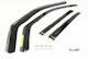 Heko Set of Windbreakers Front and Rear Car Dark Fime for Peugeot 308 III 5D 2021 4pcs
